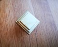 Gold brass square shaped drawer pull/Gold geometric square cabinet pull/Square door knob/brass furniture hardware/gold square cabinet handle