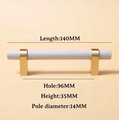 Light Grey and Gold cabinet bar pull/ wooden drawer handles/nursery furniture hardware/gray cabinet door handles/children's furniture handle