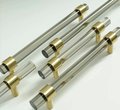 Smoke grey lucite cabinet bar pull handle/gray acrylic drawer handle/grey lucite furniture hardware/brass transparent resin cabinet handle