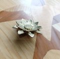 Gold brass sacred lotus flower cabinet pull/Gold water lily drawer pull/Gold flower drawer knob/Brass waterlily door knob/brass hardware