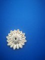 Gold star flower drawer handle/Gold brass flower cabinet handle/Brass vintage door knob/Brass furniture hardware/Unique flower drawer knob