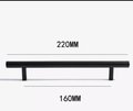 Matte black solid brass cabinet bar handle/Matte black brass drawer pull/Black kitchen hardware/Modern furniture hardware/black door handle