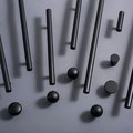 Matte black solid brass cabinet bar handle/Matte black brass drawer pull/Black kitchen hardware/Modern furniture hardware/black door handle