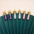 Crystal and brass drop handle/Gemstone drop drawer pull/Semi precious stone drop cabinet pull/Crystal furniture hardware/Amethyst door knob