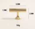 Shiny gold brass bar handle/bar handle with a line pattern/polished metal cabinet handle/home improvement hardware/kitchen cabinet handle