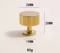Shiny gold brass bar handle/bar handle with a line pattern/polished metal cabinet handle/home improvement hardware/kitchen cabinet handle