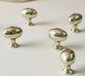 Silver or Gold classic oval shaped drawer knobs/Shiny gold or silver cabinet pull/shiny brass furniture hardware/vintage style door handle