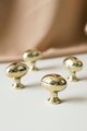Silver or Gold classic oval shaped drawer knobs/Shiny gold or silver cabinet pull/shiny brass furniture hardware/vintage style door handle