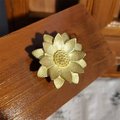 Gold brass sacred lotus flower cabinet pull/Gold water lily drawer pull/Gold flower drawer knob/Brass waterlily door knob/brass hardware