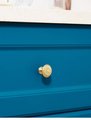 Gold brass dandelion design drawer knob/Daisy design cabinet pull/Vintage style door handle/Brass furniture hardware/Round gold drawer pull