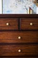 Gold brass dandelion design drawer knob/Daisy design cabinet pull/Vintage style door handle/Brass furniture hardware/Round gold drawer pull