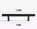Matte black solid brass cabinet bar handle/Matte black brass drawer pull/Black kitchen hardware/Modern furniture hardware/black door handle