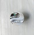 Large round mixed shell pattern drawer pull/Pearl Cabinet pull/mother of pearl door handle/Swirl pattern door knob/pearl furniture hardware
