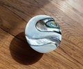 Large round mixed shell pattern drawer pull/Pearl Cabinet pull/mother of pearl door handle/Swirl pattern door knob/pearl furniture hardware