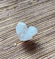 Heart shape amethyst or white quartz crystal geode cabinet handle/heart shaped gemstone drawer handle/small rough cut crystal door handle
