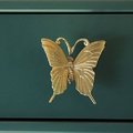 Large realistic gold brass butterfly Cabinet Pull/Gold butterfly Door Handle/Big Butterfly drawer knob/Brass butterfly wardrobe handle