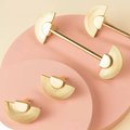 Shiny gold sun ray design bar handle/semi circle knob/art deco drawer pull/statement drawer pull/Gold brass kitchen cabinet pull/IKEA hack