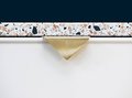 Gold brass triangle drawer pull/Geometric shaped cabinet pull/Modern gold brass hardware/Triangular shaped gold brass door handle/IKEA hack