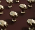 Silver or Gold classic oval shaped drawer knobs/Shiny gold or silver cabinet pull/shiny brass furniture hardware/vintage style door handle