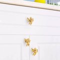 Gold brass cherub door handle/Baby Angel Cabinet Pull/Gold Eros shaped drawer pull/Gold brass angelic themed furniture hardware/Sweet cherub