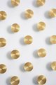 Chunky matte gold brass echo pattern drawer handle/brass furniture hardware/Mid century modern drawer knob/Gold brass retro cabinet pull