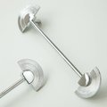 Shiny silver sun ray design bar handle/semi circle knob/art deco drawer pull/statement drawer pull/silver kitchen cabinet pull/IKEA hack