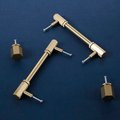 Industrial chic drawer handle/Brass hexagonal cabinet handle/Geometric man cave hardware/Hexagonal brass bar handle/gold furniture hardware