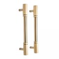 Industrial chic drawer handle/Brass hexagonal cabinet handle/Geometric man cave hardware/Hexagonal brass bar handle/gold furniture hardware