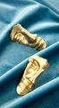 Gold brass face shaped sculpture cabinet handle/Gold abstract art door handle/Unique statue face drawer handle/unusual furniture hardware
