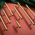 Gold brass and black obsidian crystal drawer handle/Black crystal and gold brass cabinet pull/Luxury hardware/Gemstone and brass door handle