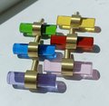 Blue yellow red or pink acrylic lucite cabinet T bar handle/bright coloured drawer pull/nursery cabinet door handle/colourful door handle
