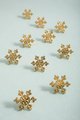 Gold brass snowflake design cabinet pull/Snow flake shaped drawer knob/Winter theme door handle/Solid brass furniture hardware/kids handle