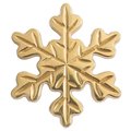 Gold brass snowflake design cabinet pull/Snow flake shaped drawer knob/Winter theme door handle/Solid brass furniture hardware/kids handle