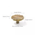 Shiny Gold, Silver or matte Bronze flower design cabinet handles/Matching semi circle and round drawer knobs/Unusual gold brass door handles