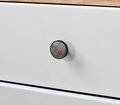 Round matte black mother of pearl drawer handle/Black drawer pull with pearl insert/Pearl hardware/Black metal pearl shell door knob