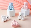 Cute teddy shaped drawer pull/Teddy Bear shaped cabinet handle/drawer handles for nursery furniture/Kids room door knob/Bear shaped handle