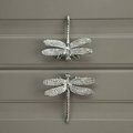 Silver dragonfly cabinet pull/Dragon fly drawer knob/Silver Dragonfly drawer handle/silver furniture hardware/silver dragonflies door knob