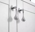 Silver ball finial cabinet bar handle/Unusual silver ball design cabinet drawer pull/silver furniture hardware/kitchen renovation door knob