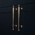 Shiny gold ball finial cabinet bar handle/Unusual polished gold ball design cabinet drawer pull/Gold furniture hardware/kitchen renovation