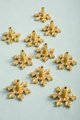 Gold brass snowflake design cabinet pull/Snow flake shaped drawer knob/Winter theme door handle/Solid brass furniture hardware/kids handle