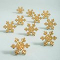 Gold brass snowflake design cabinet pull/Snow flake shaped drawer knob/Winter theme door handle/Solid brass furniture hardware/kids handle