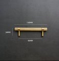 Gold knurled cabinet bar handle/Textured brass cabinet drawer pull/Gold brass door pull/Kitchen hardware/Brass door handle/Reticulated pulls