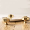 Textured brass octagonal pyramid drawer pull/geometric cabinet handle/gold furniture hardware/classic shaped door handle/hexagonal door knob