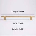 Gold brass bar handle with plain fixings/knurled texture cabinet handle/home improvement hardware/modern brass kitchen hardware/gold handle