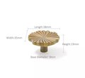 Shiny Gold, Silver or matte Bronze flower design cabinet handles/Matching semi circle and round drawer knobs/Unusual gold brass door handles