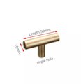 Gold stainless steel cylindrical rod cabinet bar handle/Simple matte gold drawer handle/Modern gold hardware/Gold kitchen cabinet pulls