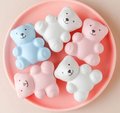 Cute teddy shaped drawer pull/Teddy Bear shaped cabinet handle/drawer handles for nursery furniture/Kids room door knob/Bear shaped handle