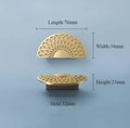Spirograph design cabinet hardware in gold or silver/semi circle drawer pull and matching round door knob/geometric pattern cabinet handle