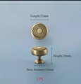 Spirograph design cabinet hardware in gold or silver/semi circle drawer pull and matching round door knob/geometric pattern cabinet handle