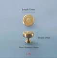 Spirograph design cabinet hardware in gold or silver/semi circle drawer pull and matching round door knob/geometric pattern cabinet handle